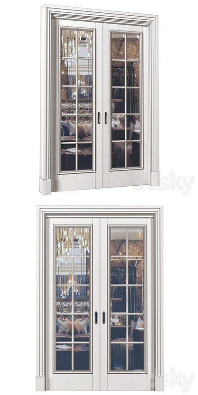 Interior sliding doors in Art Deco style. French Art Deco Sliding Folding Modern Doors